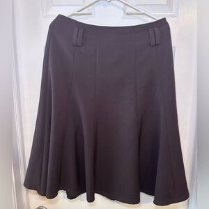 dressbarn Black A-Line Flared Skirt